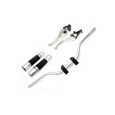 Imagem de Kit Guidão Naked Manopla Fechada Jupiter Manete Factor Fazer 150 Ubs -