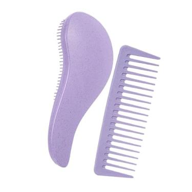 Imagem de Kokiya 2 peças Defino de cabelo de cabelo Profissional de escova de cabelo para pente de cabelo penteado para cabelos, Roxo