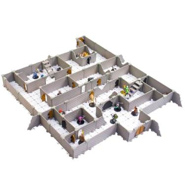 Imagem de Dirt Cheap Dungeons Sistema modular de masmorras – Rogue Set TT RPG Terrain Building para Dungeons & Dragons, Pathfinder, War Games e muito mais!
