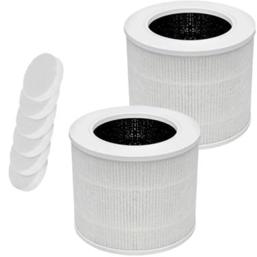 Imagem de Goodsby Pacote com 2 filtros HEPA H13 de substituição Levoit Core Mini 3 em 1 com esponjas aromáticas compatíveis com purificador de ar LEVOIT Core Mini-RF peça # LRF-C161-WUS