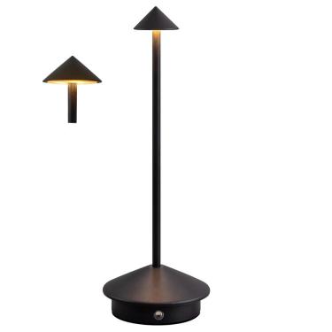 Imagem de Luminaria de Mesa LED Abajur 3 Tons Controle de Intensidade USB Bateria Recarregavel Touch Estudo Home Office Cabeceira Elegante Decorativo