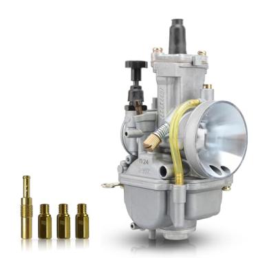Imagem de NIBBI Carburador, PWK Carburador de 28 mm adequado para quadriciclo de 200 cc 225 cc 250 cc bicicleta suja Honda Yamaha Go Karts Mini Bike Scooter Kawasaki Apollo TAO TAO GY6 SUZUKI com jato de