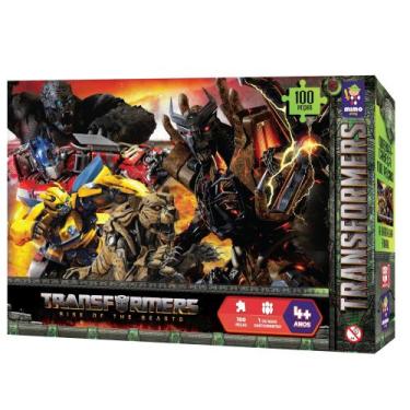 Imagem de Brinquedo Infantil Quebra Cabeça Transformers a Batalha Final 100 Peça