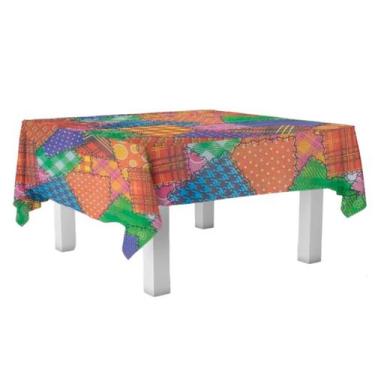 Imagem de Toalha de Mesa em TNT - 70x70cm - Retalhos Junina - 5 unidades - Best 