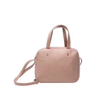 Imagem de Bolsa Feminina Mini Baú Rebite Nude - Bagaggio, Nude, P