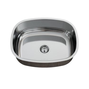 Imagem de Cuba para Pia de Cozinha em Aço Inox N4 41x32x14cm Alto Brilho com Válvula GhelPlus Inox