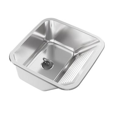 Imagem de Tanque para Lavanderia em Aço Inox de Embutir 25 Litros Polido GhelPlus Aço Inox