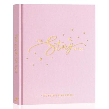 Imagem de Lanpn Livro De Memórias Do Bebê - Livro De Memórias De Linho Para Bebês - A História De Você - Diário Dos Primeiros 5 Anos Do Bebê Recém-Nascido, Álbum De Fotos, Álbum De Marcos Para Meninos E Menin