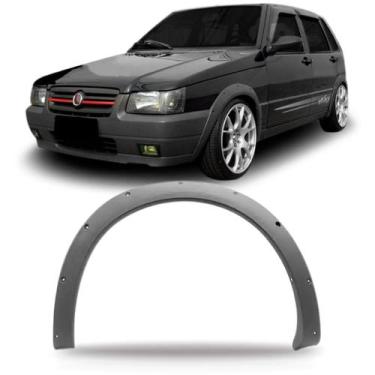 Imagem de Alargador Vão Roda Dianteiro Uno Way 2004 a 2010 Cinza - KJ, Direito