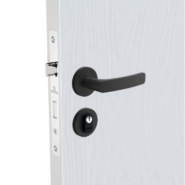 Imagem de Fechadura Soprano Externa Pali Roseta Redonda 40Mm Preta