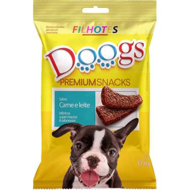 Imagem de Bifinho Doogs Premium para Cães Filhotes Sabor Carne e Leite - 65g