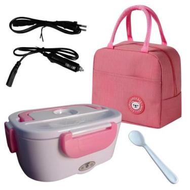 Imagem de Kit marmita eletrica bivolt 110v 220v carro caminhao uber bolsa isoter