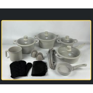 Imagem de Jogo de panelas mônaco linha diamante premium 20 peças