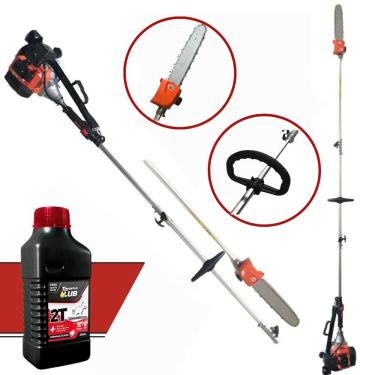 Imagem de Motopodador de Galhos Altos a Gasolina Importway Iwpag2t52 de 52cc com Extensor 2,95m. Alcança Ate 4,90m por um Adulto