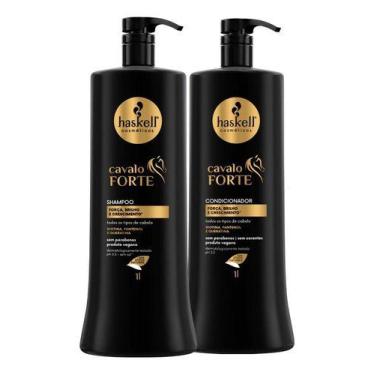 Imagem de Kit Shampoo e Condicionador Cavalo Forte 1 litro Haskell - Bio Extratu