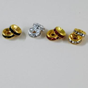 Imagem de Rondele Entremeio Strass 5mm - 50 unidades - La Mode Arte e Criação