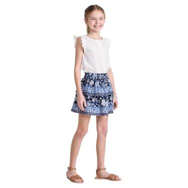 Imagem de vineyard vines Saia Gemma para meninas, Boné branco floral Harper, 8