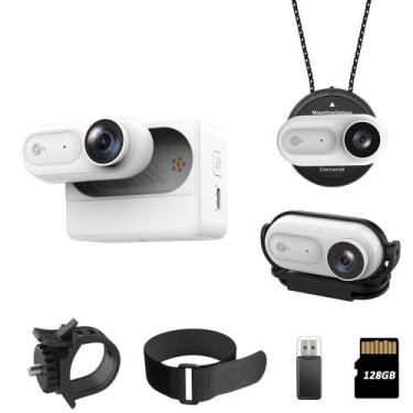 Imagem de Câmera corporal Eastfatkun Mini 1080P impermeável 128GB branca