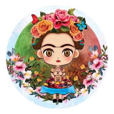 Imagem de Painel Redondo 3D Sublimado Frida Frd-2310