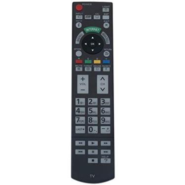 Imagem de Controle remoto de substituição N2QAYB000703 aplicável para Panasonic TV TC-P55ST50 TC-P60ST50 TC-P65ST50 TC-L55WT50 TC-P65GT50 TC-P60GT50 TC-L47ET5 TC-L55ET5 TC-P55ET5 5VT50 TC-L4DT50 TC-L4DT50