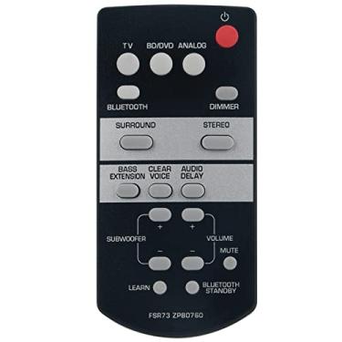 Imagem de Controle remoto de substituição FSR73 ZP80760 para Yamaha Sound Bar ATS-1050 ATS-1050-R YAS-105 ATS-1050BL SRT-700 ATS1050 ATS1050R YAS105 ATS1050BL SRT700
