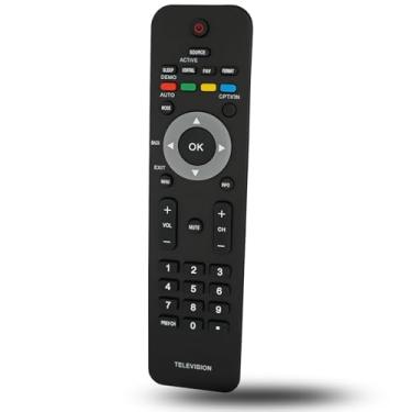 Imagem de Controle remoto de substituição universal para Philips TV 19PFL3504D/F7 22PFL4505D/F7 URMT34JHG001 32PFL3504D/F7 32PFL3403D/F7 42TA648BX/F7 42PFL5603D/F7 47PFL7PFL7 422D/3 7 47PFL3603D/F7 52PFL7422D