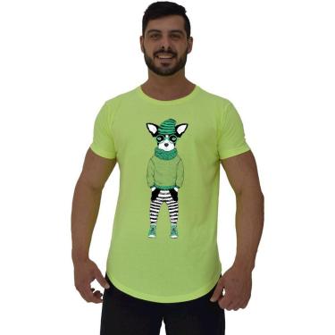 Imagem de Camiseta Longline MXD Conceito Stylish Dog Masculina-Masculino