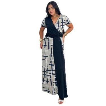 Imagem de Vestido Longo Plus Size Priscilla Moda Evangélica Feminina - MISS FLOW