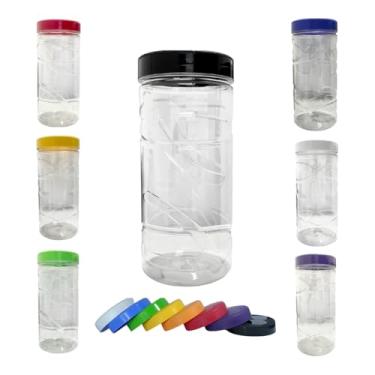 Imagem de Pote Tampa Plástico Redondo Desenhado Porta Mantimentos- 2U