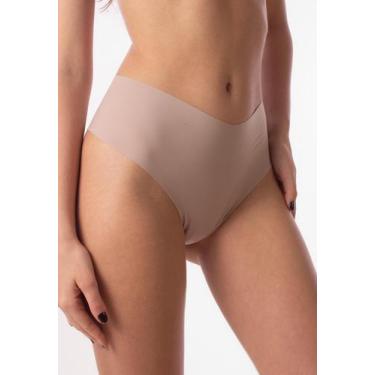 Imagem de Calcinha Simony Lingerie Fio alto invisível sem costura Microfibra, Be