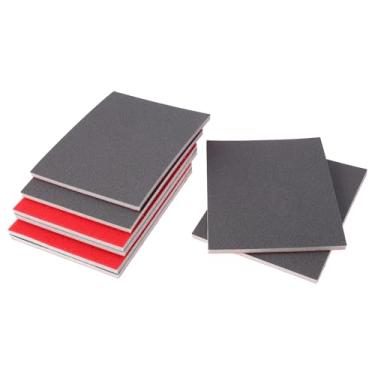 Imagem de TUCKBOLD 8 peças de esponja de lixa fina P600 de 14 x 11 cm, laváveis para paredes de drywall de madeira, metal, pintura automotiva, plástico, faça você mesmo, 0,5 polegada