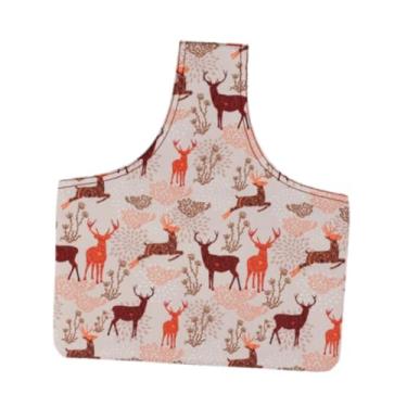 Imagem de Vaveren Bolsa de tricô leve, multifuncional, grande capacidade, acessórios de crochê, elegante, porta-fios, bolsa de pulso para ferramentas, Cervo Sika