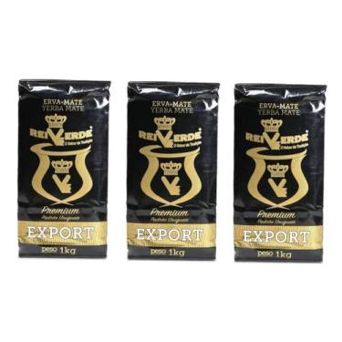 Imagem de Kit 3 Erva Mate Export Premium Rei Verde 1kg