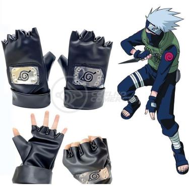 Imagem de Luvas De Couro Kakashi Hatake Sensei Ninja Que Copia Naruto