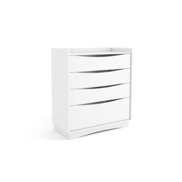 Imagem de Cômoda 3 Gavetas E 1 Gaveta Kappesberg Branco