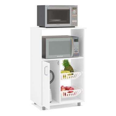 Imagem de Fruteira Para Micro-Ondas 1 Porta 2 Cestos Confins Politorno Branco