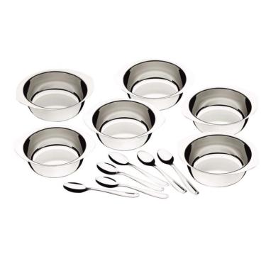 Imagem de Conjunto De Sobremesa Tramontina 64400730 Em Aço Inox 12 Peças Alumínio