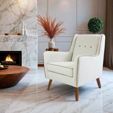 Imagem de Poltrona para Sala de Estar 90cm X 73cm Tarsila Palha