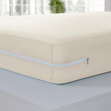 Imagem de Capa de Colchão Solteiro Serena 20cm 100% Algodão 88x188x20cm