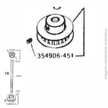 Imagem de Polia da correia de transmissão grande da singer doméstica - 354906-45