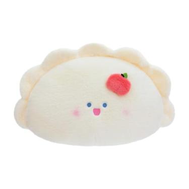 Imagem de Fenteer Travesseiro de pelúcia fofo em forma de bolinho, brinquedo de pelúcia da moda, presente de aniversário, cadeira, travesseiro, comida de engraçada, Padrão de Maçã