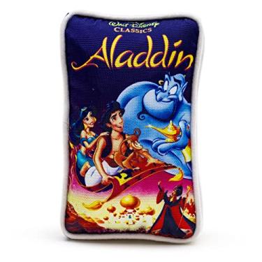 Imagem de Buckle-Down Disney Dog Toy, Disney Aladdin VHS Tape Replica Pet Toy, Pelúcia