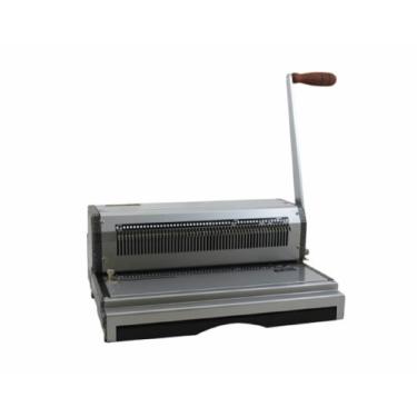 Imagem de Akiles Máquina de encadernação de bobina Coilmac-M 41 resistente e perfurador com mesa de inserção EZ 33 cm