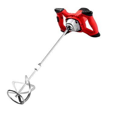 Imagem de Chusui Misturador de cimento elétrico 2100W agitador de 6 velocidades de regulagem portátil tipo S para argamassas rejunte de lama de tinta CX