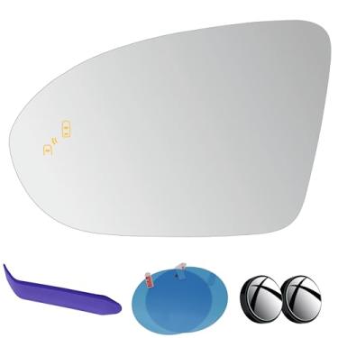 Imagem de EAP Vidro espelhado lateral do motorista compatível com Chevrolet Cruze 2016-2019, aquecido com ponto cego, 39123332 GM1324185