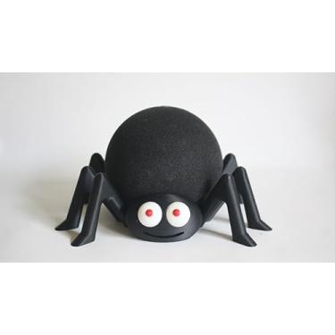 Imagem de Suporte Alexa Echo Dot 4° e 5° Geração Modelo Aranha - Impressão 3D (Olhos Vermelhos)