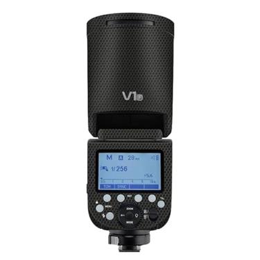 Imagem de Adesivo flash de câmera antiarranhões para Godox V1 Flash Coat Wrap película protetora corporal protetor de corpo capa de pele V1 (preto matriz)