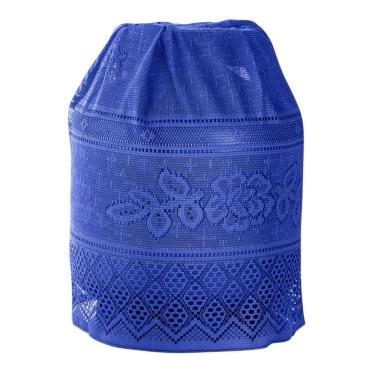 Imagem de Capa Para Botijao Interlar Em Renda Color Retro Azul