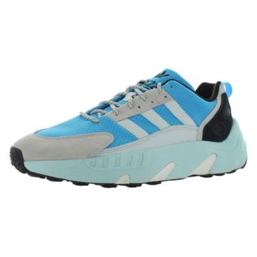 Imagem de adidas Tênis masculino Zx 22 Boost, Branco nuvem/branco nuvem/Sky Rush, 40
