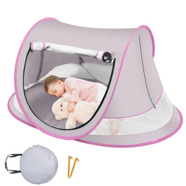 Imagem de De Praia Para Bebé,de Sombra para Bebé | Toldo Exterior Leve À Prova de Areia para Proteção Solar em Piquenique Brincadeiras Parque Viagem Quintal Descanso Campismo e Férias